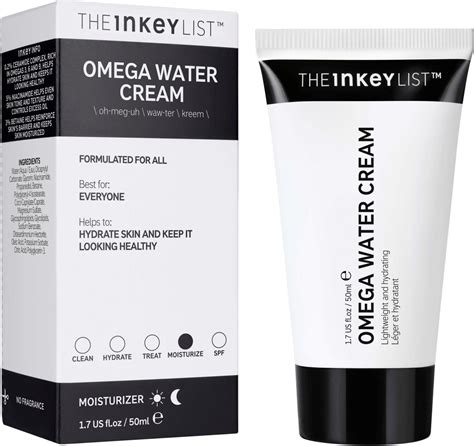 omega water cream dupe|inkey list moisturizer ingredients.